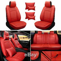 RED Truck Seat Cover For 2013-2019 Ram 1500 2500 3500 Full Set 5 Seat Waterproof
