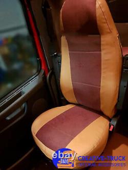 RENAULT T Range/T High seat covers. Smooth leather and diamond. RHD and LHD