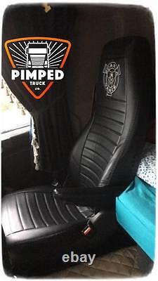 SCANIA R/P/G-series 2005-2013 Full ECO LEATHER SEAT COVERS black&black