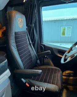SCANIA R S P G seat covers. Smooth leather. Great quality. RHD and LHD NEW