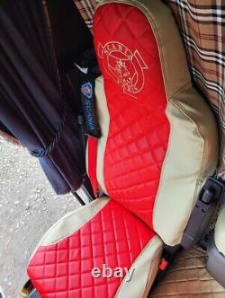 SCANIA seat covers. Smooth outer & diamond inner. Great quality. RHD & LHD NEW