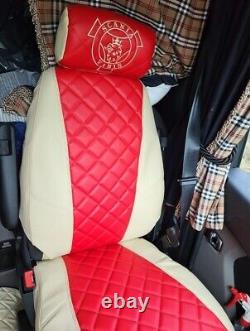 SCANIA seat covers. Smooth outer & diamond inner. Great quality. RHD & LHD NEW