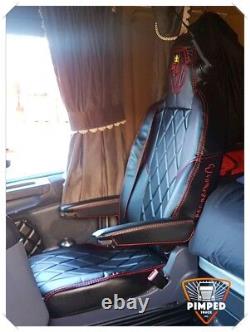 SCANIA vabis R-series 2014. Full ECO LEATHER SEAT COVERS Black