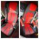 SEAT COVERS for DAF XF / XG / XG+ ECO LEATHER NEW DESIGN! Black/ red