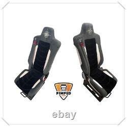 SEAT COVERS for T-RANGE /K-RANGE FULL ALCANTAR GREY BLACK