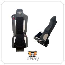 SEAT COVERS for T-RANGE /K-RANGE FULL ALCANTAR GREY BLACK