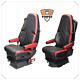 SEAT COVERS for VOLVO FH4 / FH5 TRUCK Black&Black + red ECO LEATHER SEAT COVERS