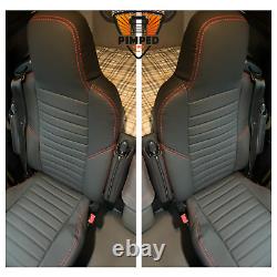 SEATS COVER for SCANIA TRUCK vabis R /S /P /G -series Full ECO LEATHER Black