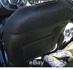 SELECT PICKUP TRUCKS TWO FRONT LIKE CARBON FIBER and SYNTHETIC CAR SEAT COVERS