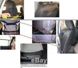 SELECT PICKUP TRUCKS TWO FRONT Mix VELOUR and SYNTHETIC CUSTOM CAR SEAT COVERS