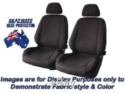SET Black Seat Covers for Silverado Work Truck Dual Cab 07on