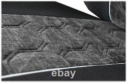 Seat Cover Fabric Velour tailored Truck MAN TGM from 2005 2 SEAT BELTS Grey