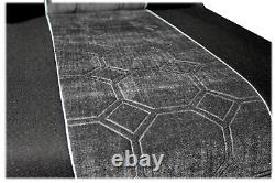 Seat Cover Fabric Velour tailored Truck MAN TGM from 2005 2 SEAT BELTS Grey