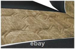 Seat Cover Fabric Velour tailored Truck MAN TGS from 2005 2 SEAT BELTS Beige