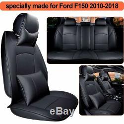 Seat Cover Fit For Ford F150 2009-2019 Truck Full Set supercrew Cab Leatherette