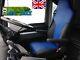 Seat Covers Fit Man Tgx /tgs Truck Eco Leather Pair Of Black -blue