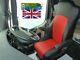 Seat Covers Fit Mercedes Actros Mp4 Truck Eco Leather Pair Of Black Red