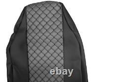 Seat Covers Protective Covers Black / Grey for Truck MAN TGX