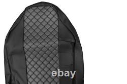 Seat Covers Protective Covers Black / Grey for Truck MAN TGX