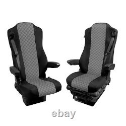 Seat Covers Protective Covers Black / Grey for Truck Mercedes Actros MP4