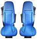 Seat Covers SCANIA S 2017 + 2 Pieces Set LHD RHD Leatherette + Fabric Blue