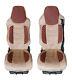 Seat Covers for IVECO STRALIS 2002 2012 2 Pieces Set LHD RHD Brown