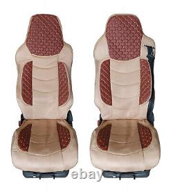 Seat Covers for MAN TGS 2007 2019 2 Pieces Set LHD Brown