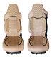 Seat Covers for MAN TGX 2007 2019 2 Pieces Set LHD Beige