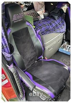 Seat covers SCANIA S/ R/ P/G series Full Alcantra Eco Leather stripe SEAT COVERS
