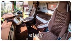 Seat covers SCANIA S/ R/ P/G series Full Alcantra HEXAGON SEAT COVERS