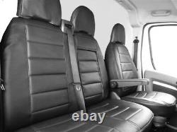 Seat covers protective covers imitation leather suitable for Peugeot Boxer Movano Fiat Ducato