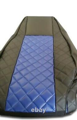Set Seat Covers Black+blue For Mercedes Actros Mp4 Driver+passenger Side Truck
