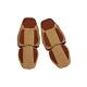 Set of 2 pcs DELUX Brown Seat Covers Eco Leather & Suede for Iveco S-Way trucks
