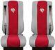 TRUCK DAF XF 105 XF 106 fit seat covers protective covers faux leather fabric gray red