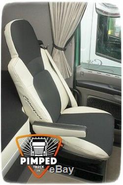 TRUCK SEAT COVERS Beige DAF 105/CF TILL 2012YEAR EURO5 ECO LEATHER SEAT COVERS