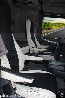 TRUCK SEAT COVERS Beige SCANIA R-series 2005-2013 ECO LEATHER 2 the same seats