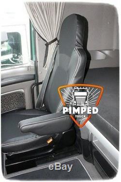 TRUCK SEAT COVERS Black DAF 105/CF TILL 2012YEAR EURO5 ECO LEATHER