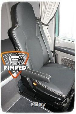 TRUCK SEAT COVERS Black DAF 105/CF TILL 2012YEAR EURO5 ECO LEATHER