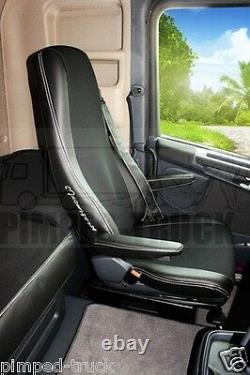 TRUCK SEAT COVERS Black SCANIA R/P/G 2005-2013 ECO LEATHER 2 the same seats