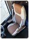 TRUCK SEAT COVERS DAF XF / XG / XG+ ECO LEATHER Beige&LightBrown