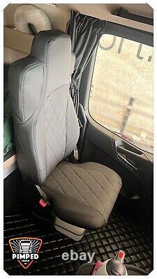 TRUCK SEAT COVERS For Mercedes Actros MP4 / MP5 BLACK