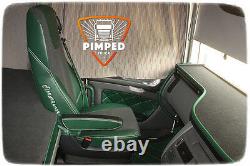 TRUCK SEAT COVERS Green DAF 105/106/CF FROM 2012YEAR EURO6 ECO LEATHER