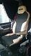 TRUCK SEAT COVERS MAN TGX Beige ECO LEATHER SEAT COVERS
