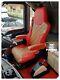 TRUCK SEAT COVERS MAN TGX / TGS ECO LEATHER SEAT COVERS Red&Toffee