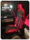 TRUCK SEAT COVERS MAN TGX/TGS Red ECO LEATHER SEAT COVERS