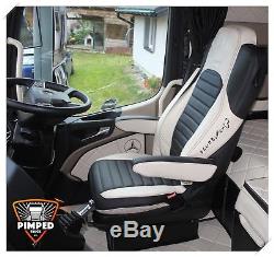 TRUCK SEAT COVERS MERCEDES Seats Covers For Mercedes Actros MP4 beige & black