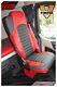 TRUCK SEAT COVERS MERCEDES Seats Covers For Mercedes Actros MP4 red & black