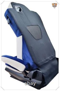TRUCK SEAT COVERS MERCEDES Seats Covers Mercedes Actros MP4 / MP5 white & blue