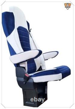 TRUCK SEAT COVERS MERCEDES Seats Covers Mercedes Actros MP4 / MP5 white & blue