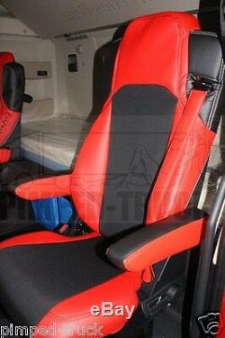 TRUCK SEAT COVERS MERCEDES Set Of Seats Covers For Mercedes Actros MP4 Red